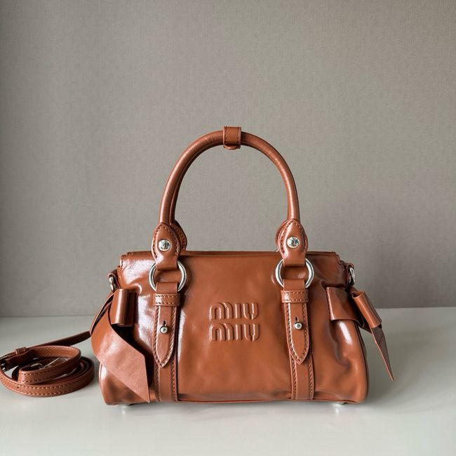 MIUMIU Patent leather bag 5BA336 rosewood color MIUMIU Patent leather bag 5BA336 rosewood color