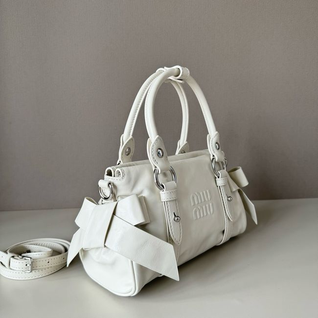MIUMIU Patent leather bag 5BA336 white
