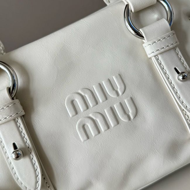MIUMIU Patent leather bag 5BA336 white