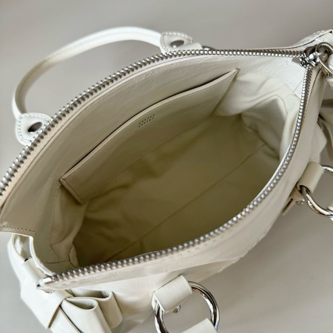 MIUMIU Patent leather bag 5BA336 white