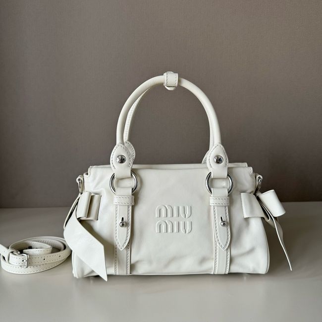 MIUMIU Patent leather bag 5BA336 white