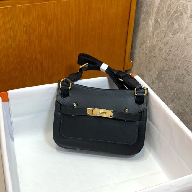 Hermes Jypsiere mini shoulder bag H088004 black&gold buckle Hermes Jypsiere mini shoulder bag H088004 black&gold buckle