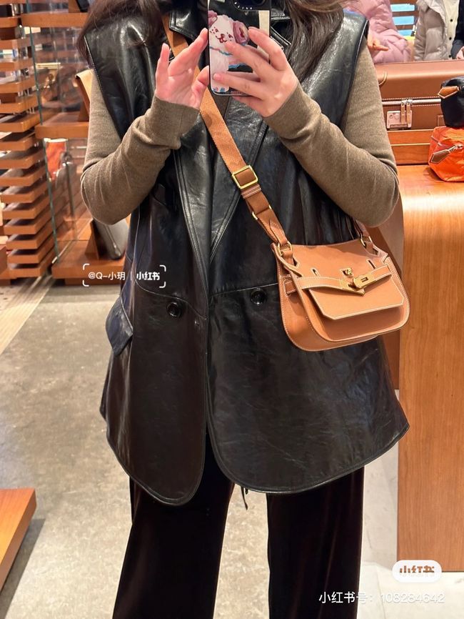Hermes Jypsiere mini shoulder bag H088004 cookie