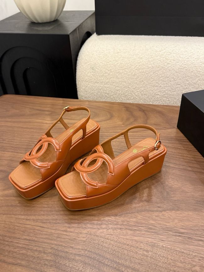 CHANEL Sandals Calfskin 55mm G47401-3
