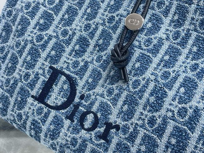 Dioriviera Small Spongy Book Tote Blue and White Spongy Dior Oblique Fabric M1460P Dioriviera Small Spongy Book Tote Blue and White Spongy Dior Oblique Fabric M1460P