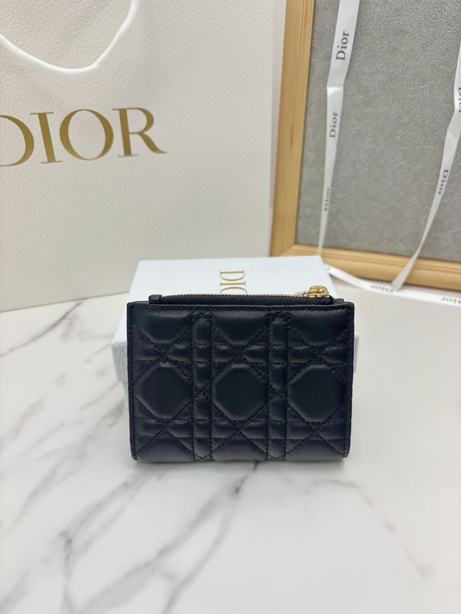 Lady Dior Dahlia Wallet Craie Cannage Lambskin S2065-6 Lady Dior Dahlia Wallet Craie Cannage Lambskin S2065-6