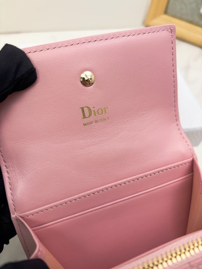 Lady Dior card holder Craie Cannage Lambskin S2067-2 Lady Dior card holder Craie Cannage Lambskin S2067-2