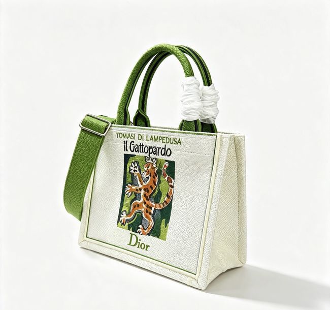 Small Dior Book Tote with Strap Embroidery M1404OE green Small Dior Book Tote with Strap Embroidery M1404OE green