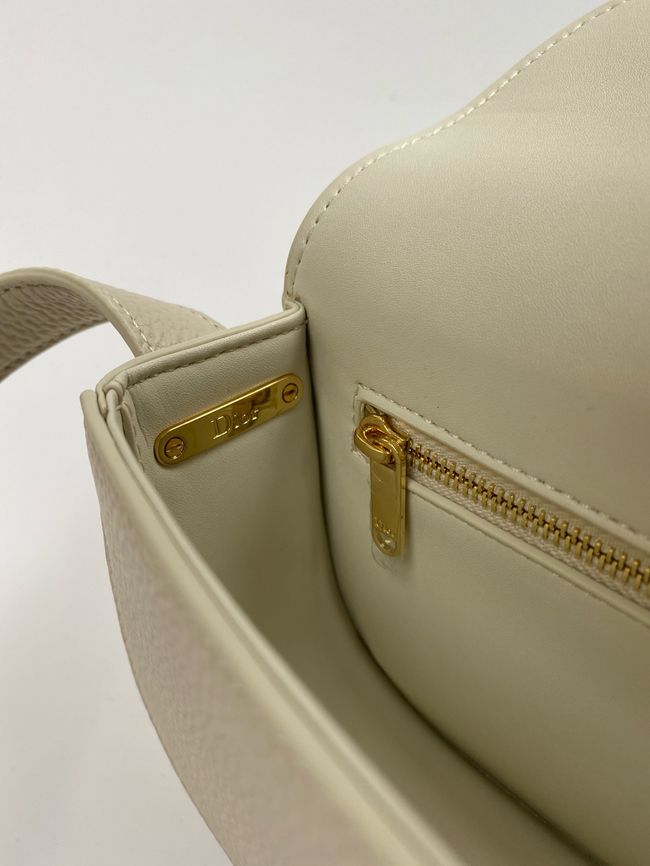 Small Dior Medaillon Flap Bag Grained Calfskin M3919Q Trench Small Dior Medaillon Flap Bag Grained Calfskin M3919Q Trench