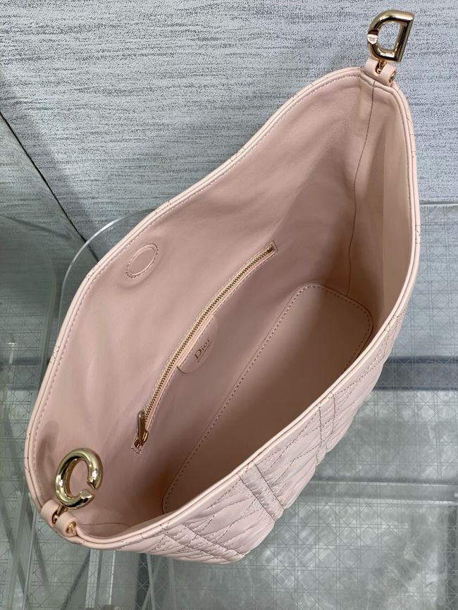 Small Dior Toujours Hobo Bag Cannage Lambskin M2867O Ballet Pink Small Dior Toujours Hobo Bag Cannage Lambskin M2867O Ballet Pink