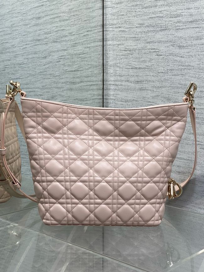 Small Dior Toujours Hobo Bag Cannage Lambskin M2867O Ballet Pink Small Dior Toujours Hobo Bag Cannage Lambskin M2867O Ballet Pink