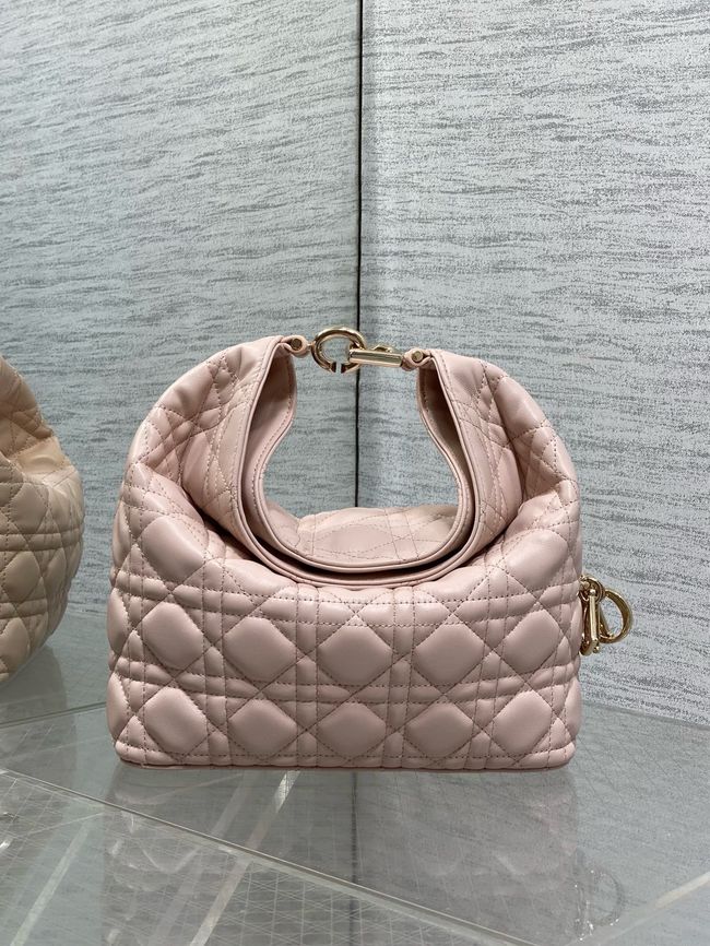 Small Dior Toujours Hobo Bag Cannage Lambskin M2867O Ballet Pink Small Dior Toujours Hobo Bag Cannage Lambskin M2867O Ballet Pink