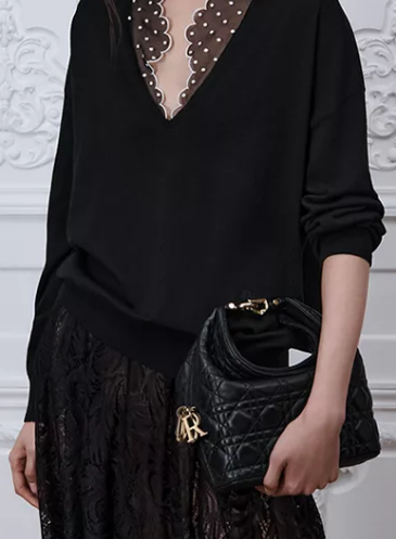 Small Dior Toujours Hobo Bag Cannage Lambskin M2867O black Small Dior Toujours Hobo Bag Cannage Lambskin M2867O black
