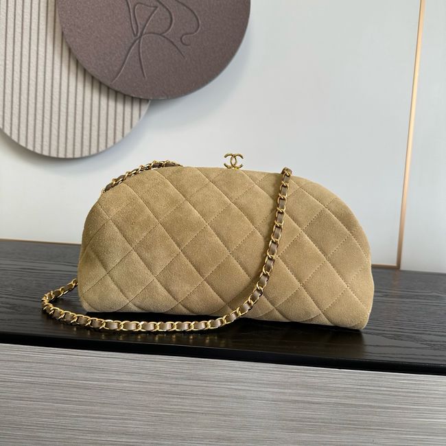 Chanel Clutch with chain AP5252 Dark Beige Chanel Clutch with chain AP5252 Dark Beige