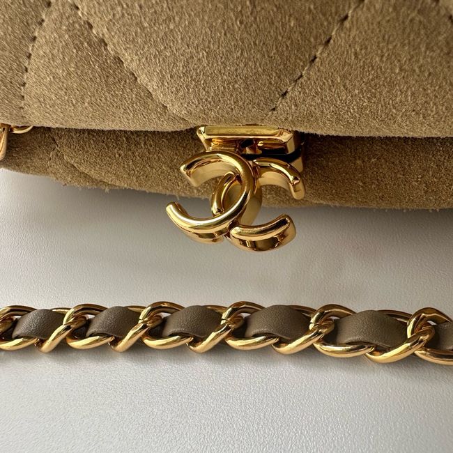 Chanel Clutch with chain AP5252 Dark Beige Chanel Clutch with chain AP5252 Dark Beige