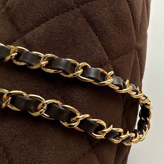 Chanel Clutch with chain AP5252 Dark Brown Chanel Clutch with chain AP5252 Dark Brown