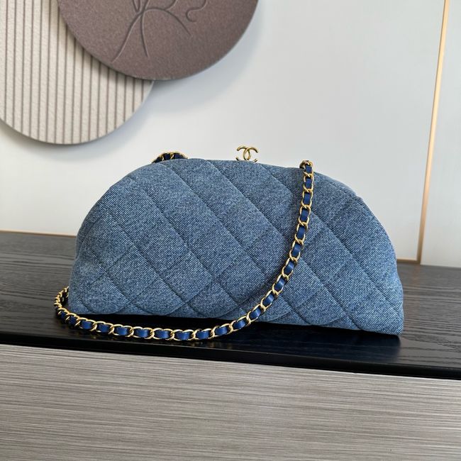 Chanel Clutch with chain AP5252 denim blue Chanel Clutch with chain AP5252 denim blue