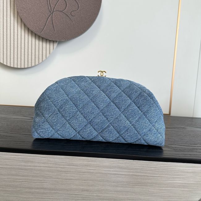 Chanel Clutch with chain AP5252 denim blue