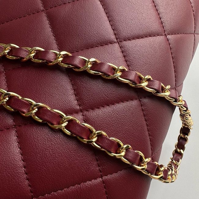 Chanel Clutch with chain Lambskin AP5252 burgundy Chanel Clutch with chain Lambskin AP5252 burgundy