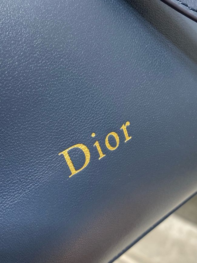 Dior Calfskin Medium Tote Bag 67534 dark blue Dior Calfskin Medium Tote Bag 67534 dark blue