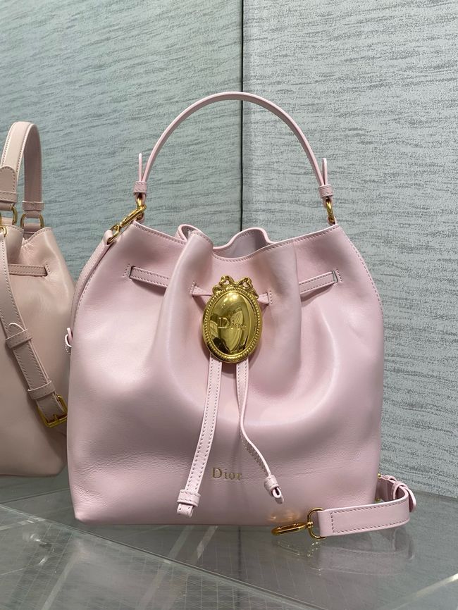 Dior Calfskin Medium Tote Bag 67534 pink