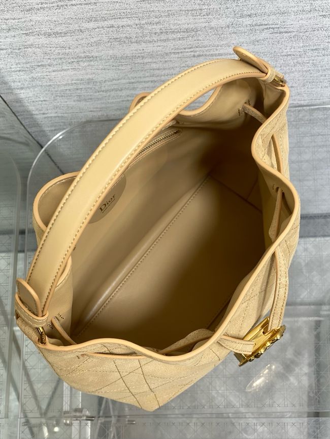Dior Suede Calfskin Medium Tote Bag 67534 Apricot Dior Suede Calfskin Medium Tote Bag 67534 Apricot