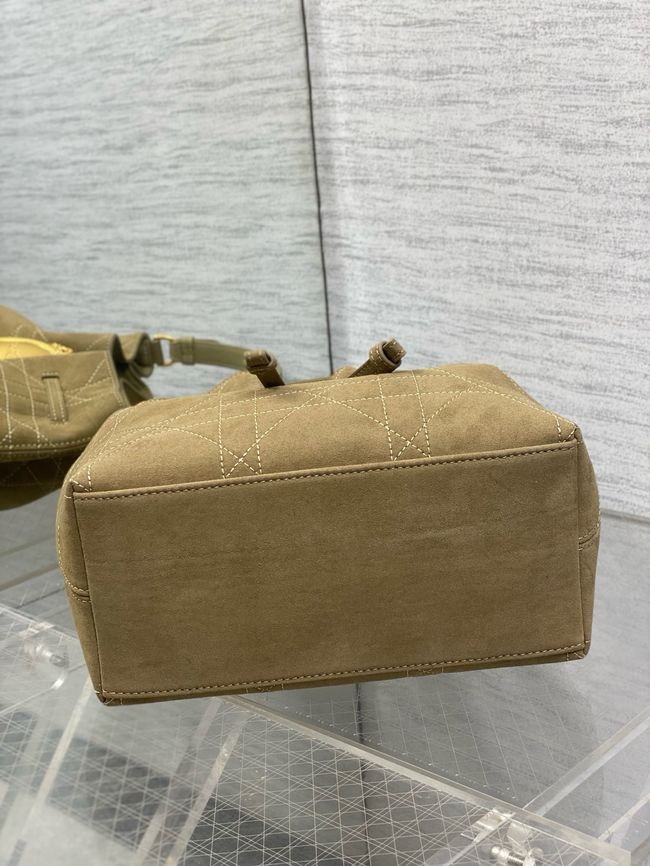 Dior Suede Calfskin Medium Tote Bag 67534 Khaki Dior Suede Calfskin Medium Tote Bag 67534 Khaki