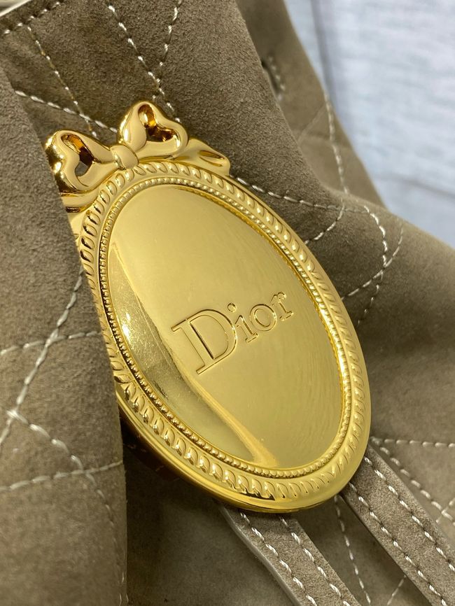 Dior Suede Calfskin Medium Tote Bag 67534 Khaki Dior Suede Calfskin Medium Tote Bag 67534 Khaki