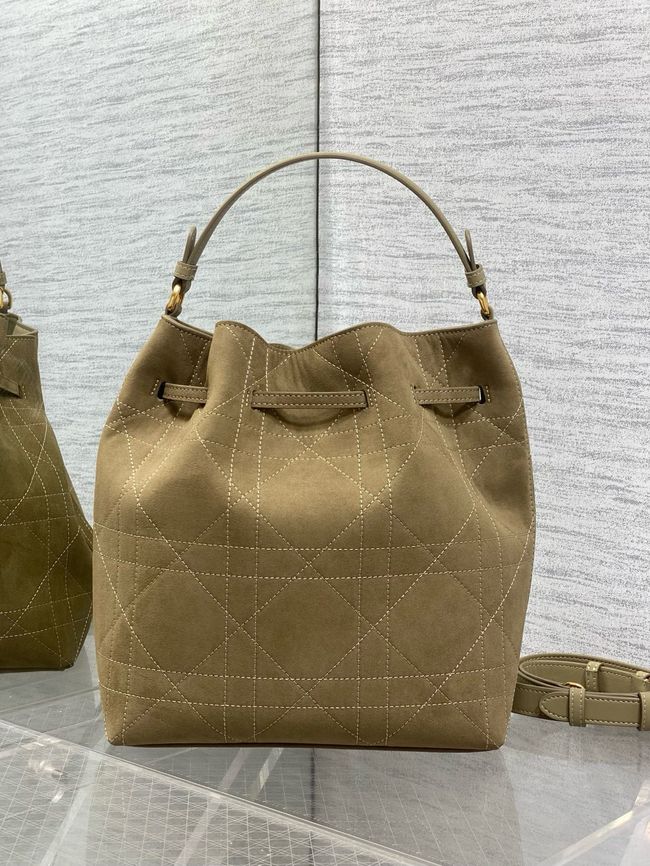 Dior Suede Calfskin Medium Tote Bag 67534 Khaki Dior Suede Calfskin Medium Tote Bag 67534 Khaki