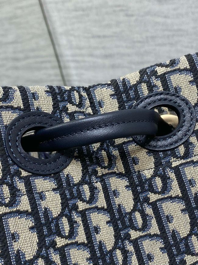 Medium Dior Promenade Shopping Bag Blue Dior Oblique Jacquard M1409O Medium Dior Promenade Shopping Bag Blue Dior Oblique Jacquard M1409O