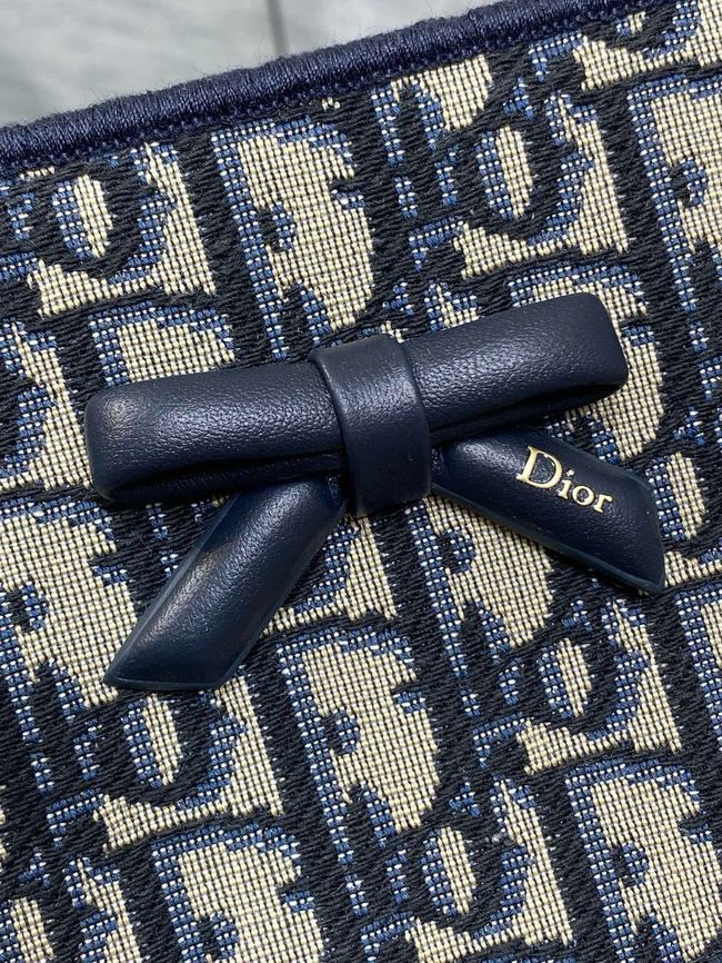 Medium Dior Promenade Shopping Bag Blue Dior Oblique Jacquard M1409O Medium Dior Promenade Shopping Bag Blue Dior Oblique Jacquard M1409O