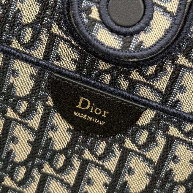 Small Dior Promenade Shopping Bag Black Flat Cannage Calfskin M1410O Small Dior Promenade Shopping Bag Black Flat Cannage Calfskin M1410O