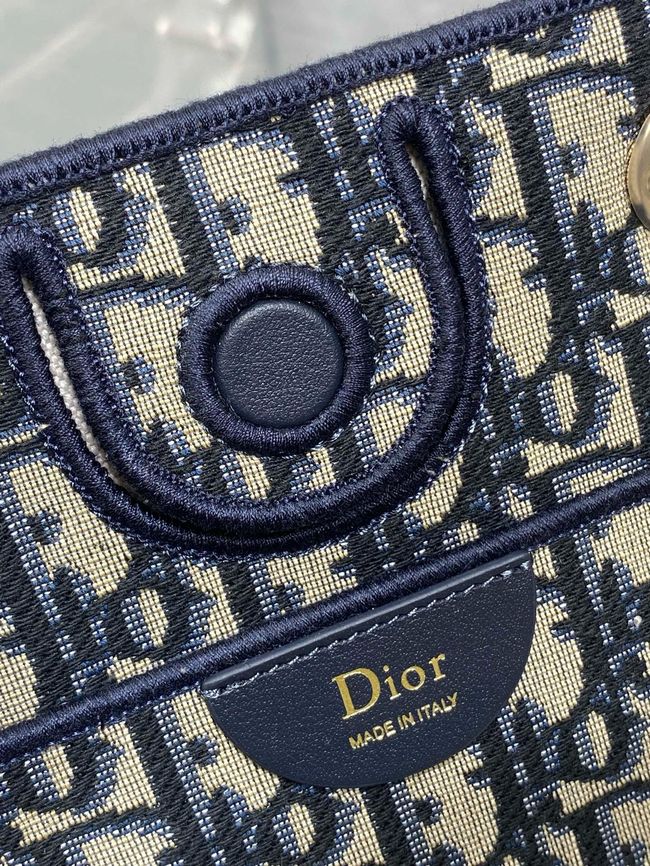 Small Dior Promenade Shopping Bag Blue Dior Oblique Jacquard M1410OT Small Dior Promenade Shopping Bag Blue Dior Oblique Jacquard M1410OT