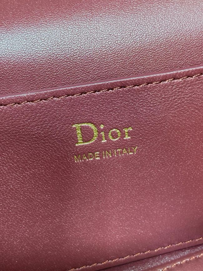 Dior Trianon Soft Vanity Mini Bag Flat Macrocannage Lambskin S4613OS Hermitage Red Dior Trianon Soft Vanity Mini Bag Flat Macrocannage Lambskin S4613OS Hermitage Red