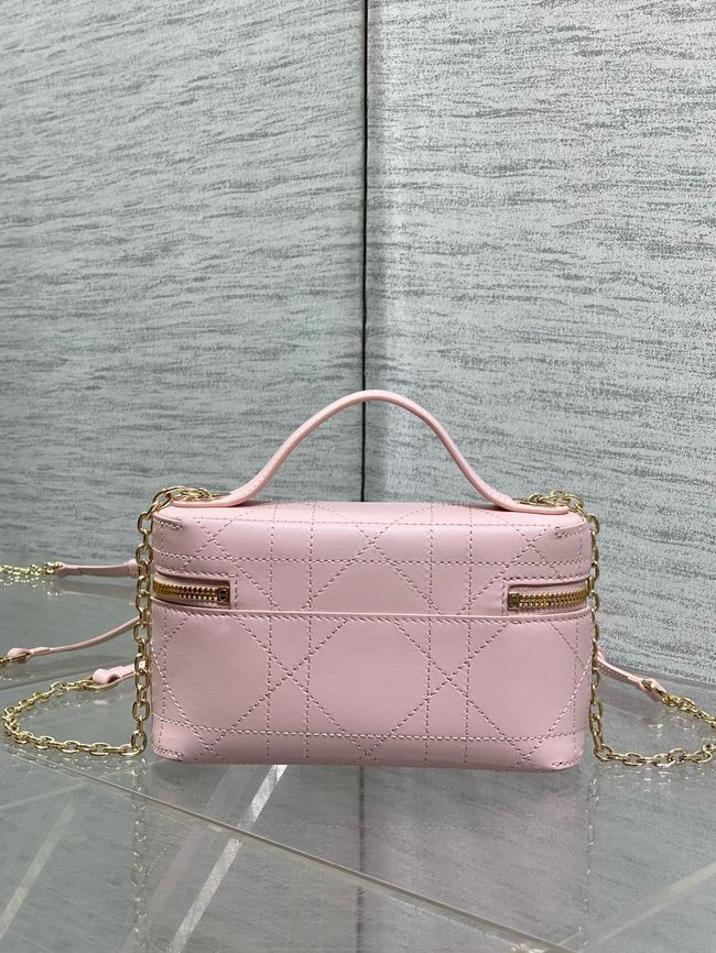 Dior Trianon Soft Vanity Mini Bag Flat Macrocannage Lambskin S4613OS Soupir Pink Dior Trianon Soft Vanity Mini Bag Flat Macrocannage Lambskin S4613OS Soupir Pink