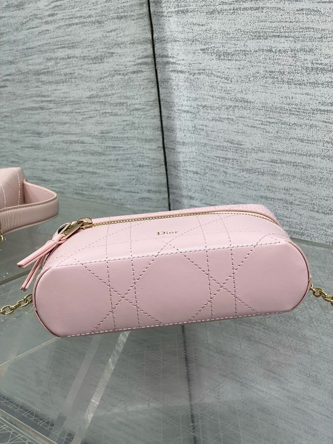 Dior Trianon Soft Vanity Mini Bag Flat Macrocannage Lambskin S4613OS Soupir Pink Dior Trianon Soft Vanity Mini Bag Flat Macrocannage Lambskin S4613OS Soupir Pink
