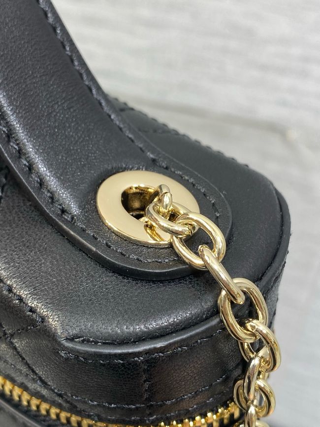 Dior Trianon Soft Vanity Mini Bag Flat Macrocannage Lambskin S4613OS black Dior Trianon Soft Vanity Mini Bag Flat Macrocannage Lambskin S4613OS black