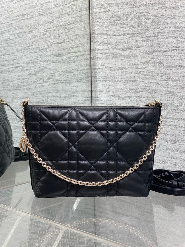Diorling Mini Bag Macrocannage Lambskin S2613OU black Diorling Mini Bag Macrocannage Lambskin S2613OU black