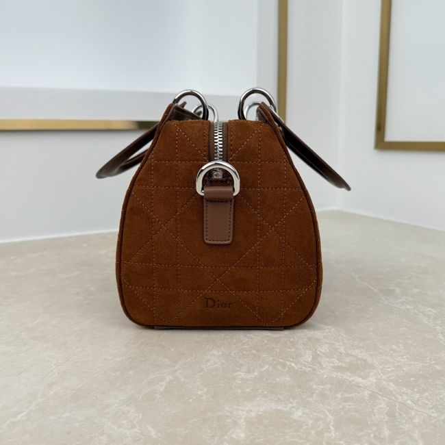 Small Dior Granville Bag Golden Saddle Flat Macrocannage Suede Calfskin M1441OH Small Dior Granville Bag Golden Saddle Flat Macrocannage Suede Calfskin M1441OH