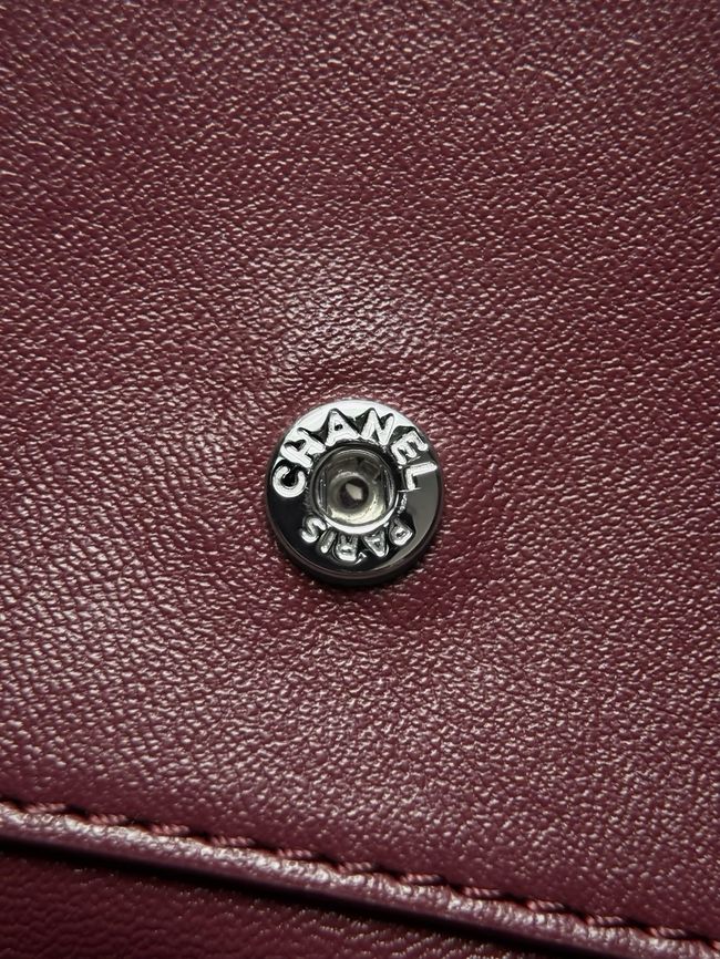 Chanel Mini Flap Bag AS6573 burgundy&Silver-Tone Metal Chanel Mini Flap Bag AS6573 burgundy&Silver-Tone Metal