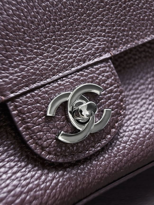 Chanel Mini Flap Bag AS6573 burgundy&Silver-Tone Metal Chanel Mini Flap Bag AS6573 burgundy&Silver-Tone Metal