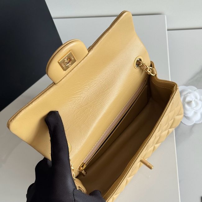 Chanel SMALL FLAP BAG sheepskin AS1787 Apricot Chanel SMALL FLAP BAG sheepskin AS1787 Apricot