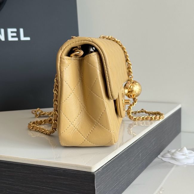 Chanel SMALL FLAP BAG sheepskin AS1787 Apricot Chanel SMALL FLAP BAG sheepskin AS1787 Apricot