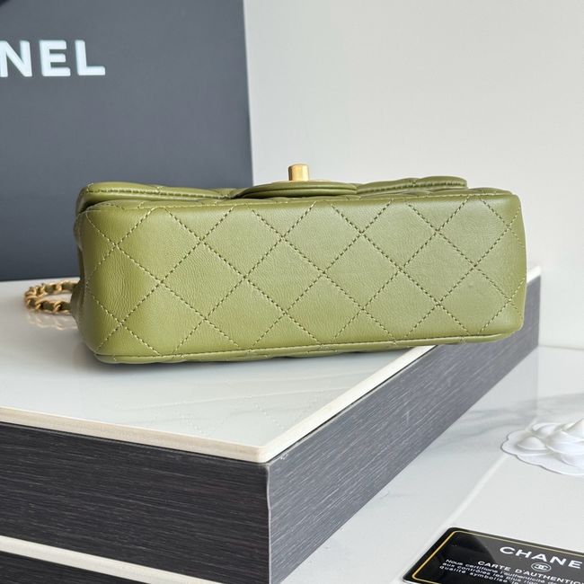 Chanel SMALL FLAP BAG sheepskin AS1787 Khaki Chanel SMALL FLAP BAG sheepskin AS1787 Khaki