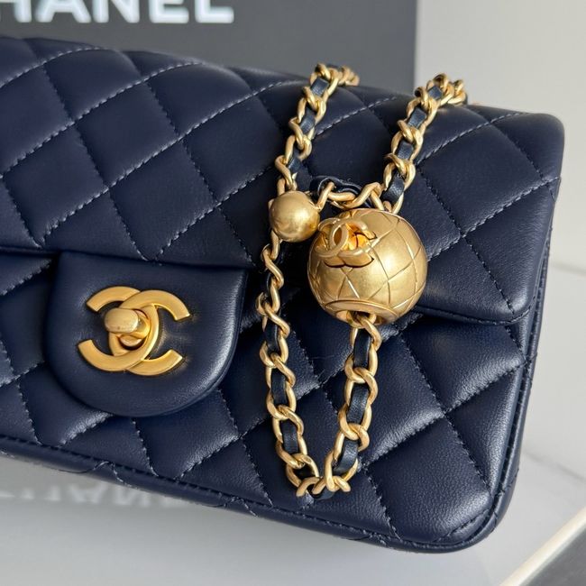 Chanel SMALL FLAP BAG sheepskin AS1787 Royal Chanel SMALL FLAP BAG sheepskin AS1787 Royal