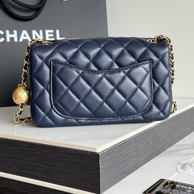 Chanel SMALL FLAP BAG sheepskin AS1787 Royal Chanel SMALL FLAP BAG sheepskin AS1787 Royal