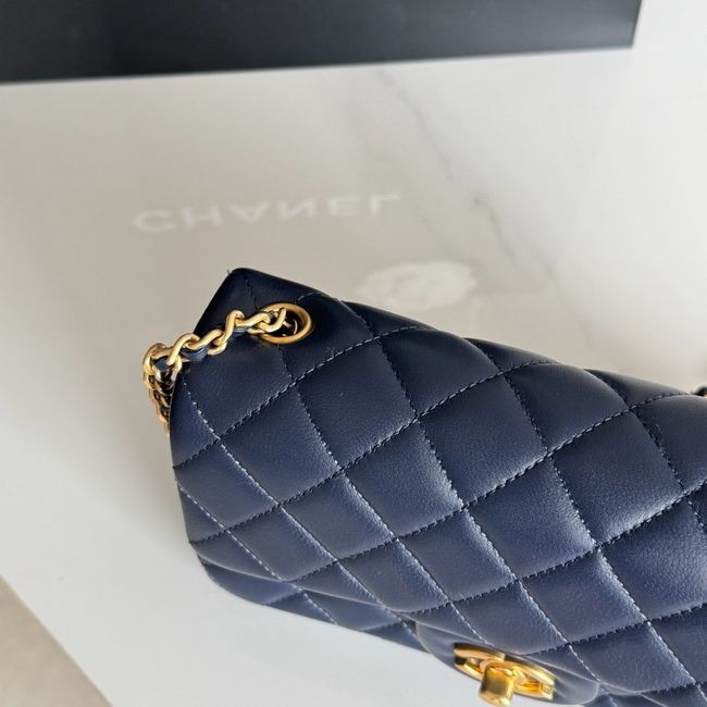 Chanel SMALL FLAP BAG sheepskin AS1787 Royal Chanel SMALL FLAP BAG sheepskin AS1787 Royal
