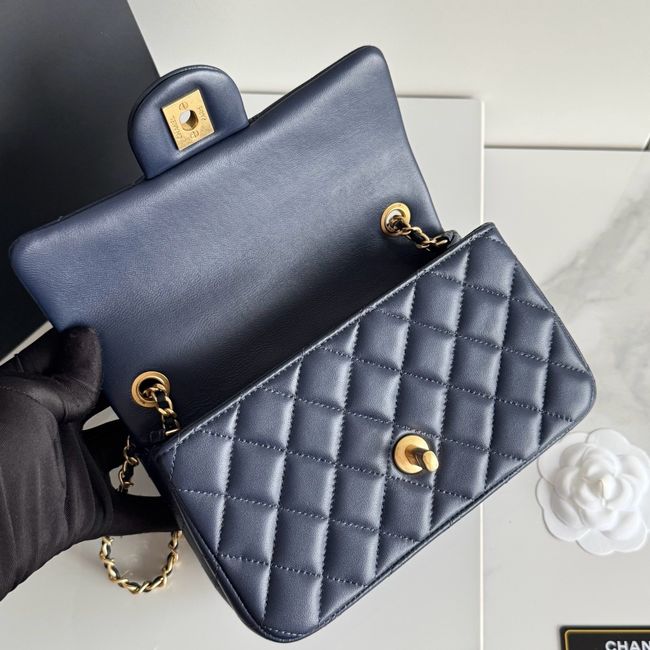 Chanel SMALL FLAP BAG sheepskin AS1787 Royal Chanel SMALL FLAP BAG sheepskin AS1787 Royal