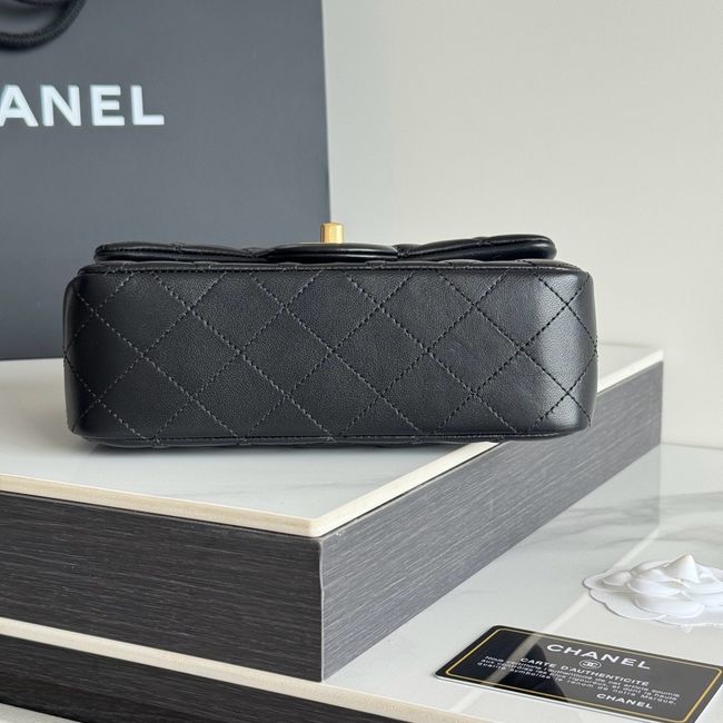 Chanel SMALL FLAP BAG sheepskin AS1787 black Chanel SMALL FLAP BAG sheepskin AS1787 black
