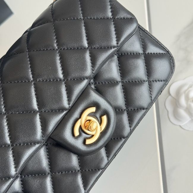 Chanel SMALL FLAP BAG sheepskin AS1787 black Chanel SMALL FLAP BAG sheepskin AS1787 black
